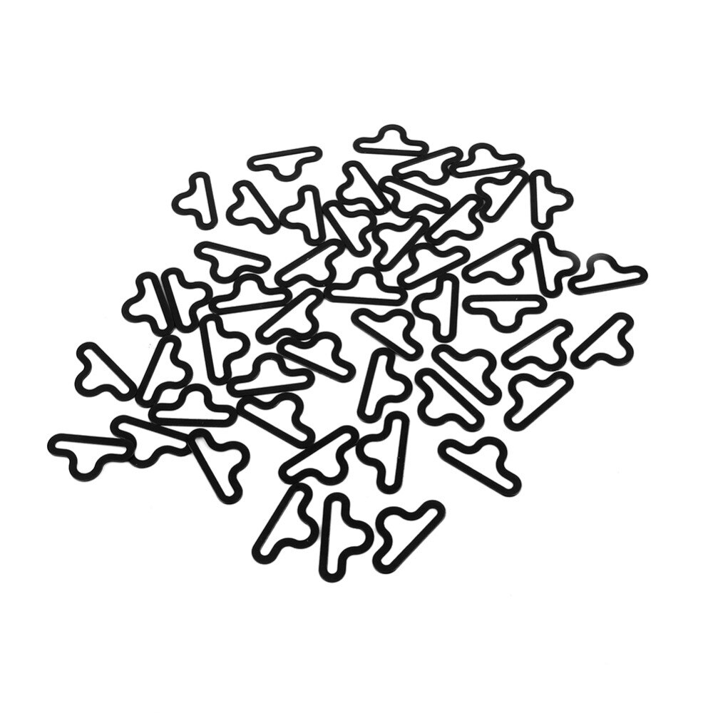 50 sets 18mm Bow Tie Hardware Necktie Hook Bow Tie Cravat Clips Fasteners to Make Adjustable Straps on Bow Tie