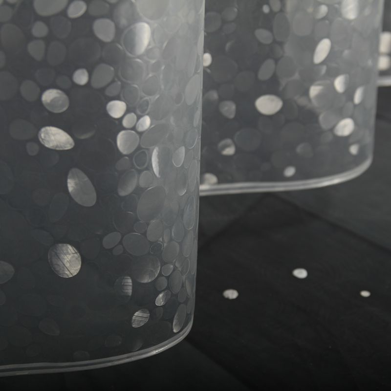 UFRIDAY Transparante EVA Douchegordijn 3D Steen Patroon Waterdicht Bad Gordijnen voor Gordijnen Badkamer Bling Bad Schermen