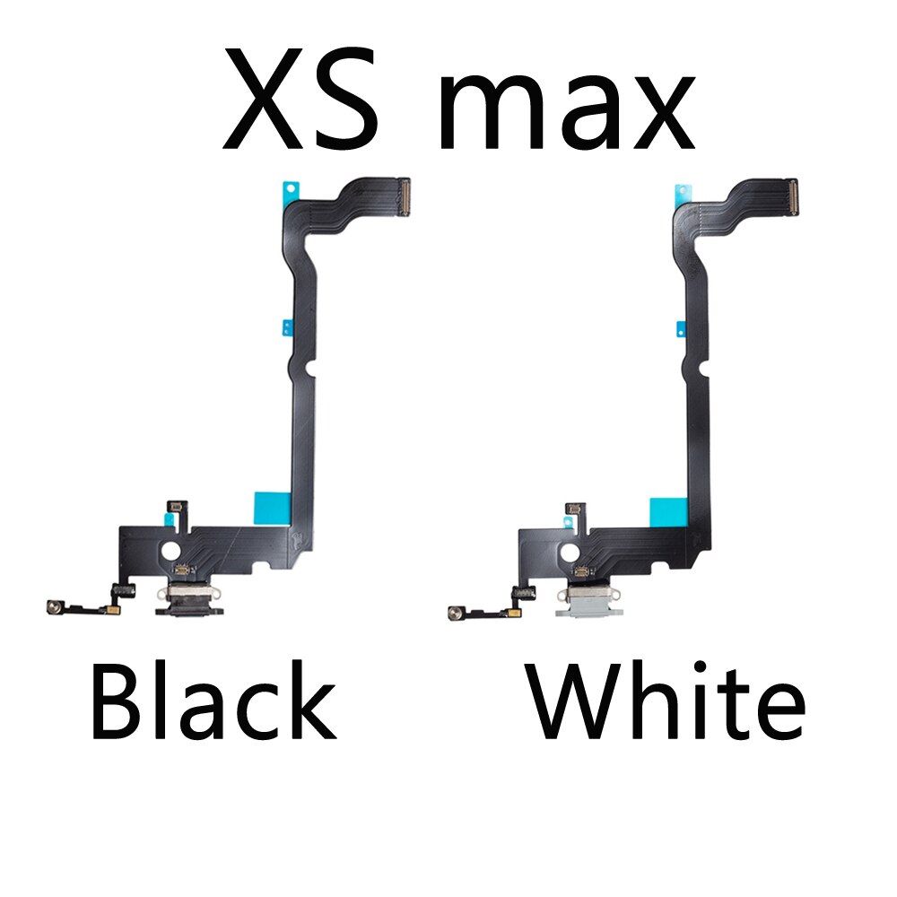 10 sztuk/partia ładowania Flex Cable dla iPhone 7 8 Plus XR XS max X USB ładowarka Port złącze dokujące z mikrofonem Flex Cable: XS max Mix color