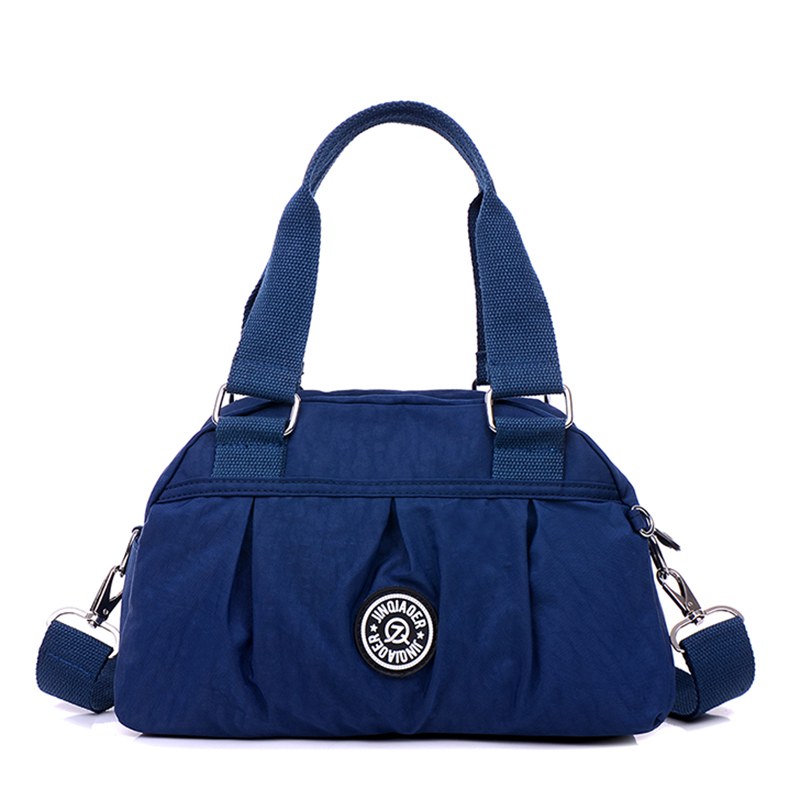 Vrouwen Handtassen Solid Waterdichte Nylon Schoudertassen Vintage Reizen Messenger Bags Mode Vrouwelijke Crossbody Tassen Bolsas W734: Dark Blue