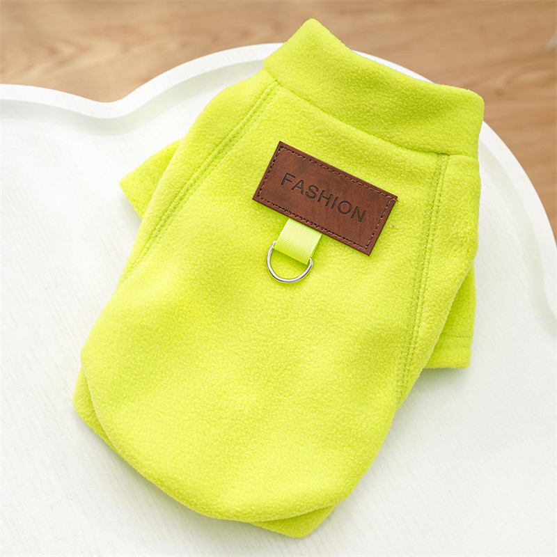 Sweats à capuche chauds pour chiens de compagnie, manteau d'hiver, sweat-shirt Smile, costume, vêtements pour petits et grands chiens, teckel, pull pour chiot, veste média: XS / YELLOW