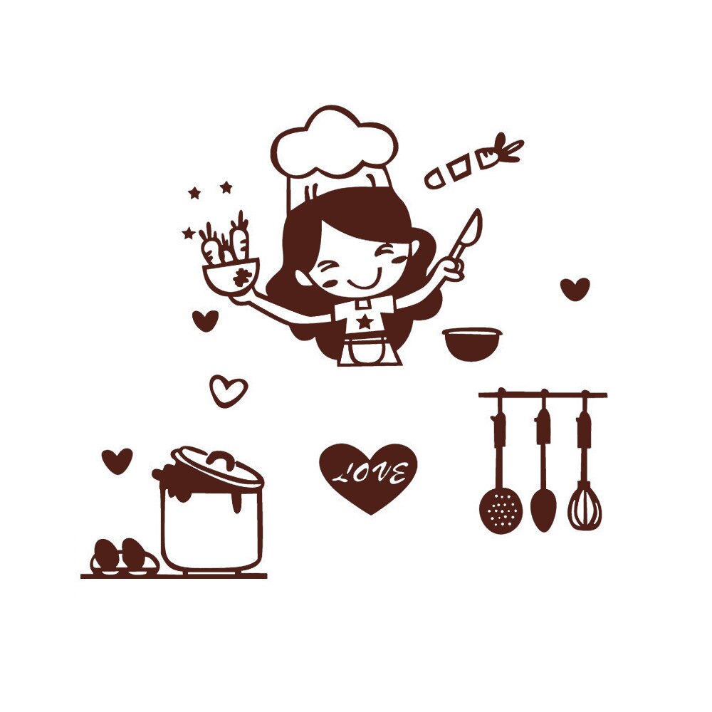 Kitchen Light Switch Sticker Cute Cook Vinyl Wall Decoration Stickers Mural butterfly 3d wall stickers