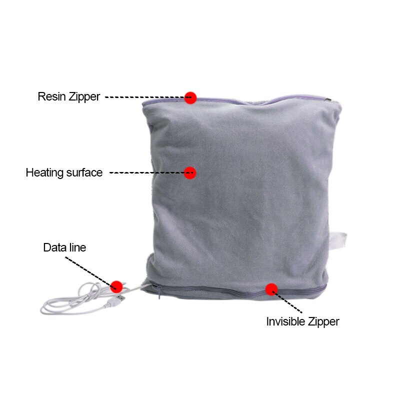 Usb voeding handwarmer flanel kristal super zachte niet-geweven PP katoen pluche kussen wasbaar kussen water fles