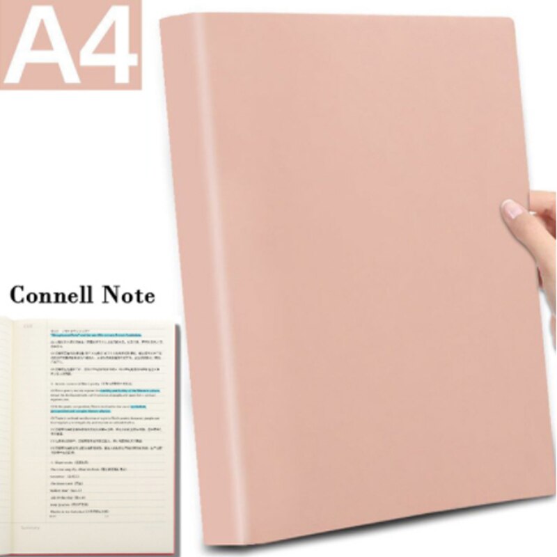 A4 Notebook mit Lesezeichen Tagebuch Planer Tagebuch Agenda 5R Connell Notizen Checkered Blank für Büro Schule Liefert: Connell Note pink