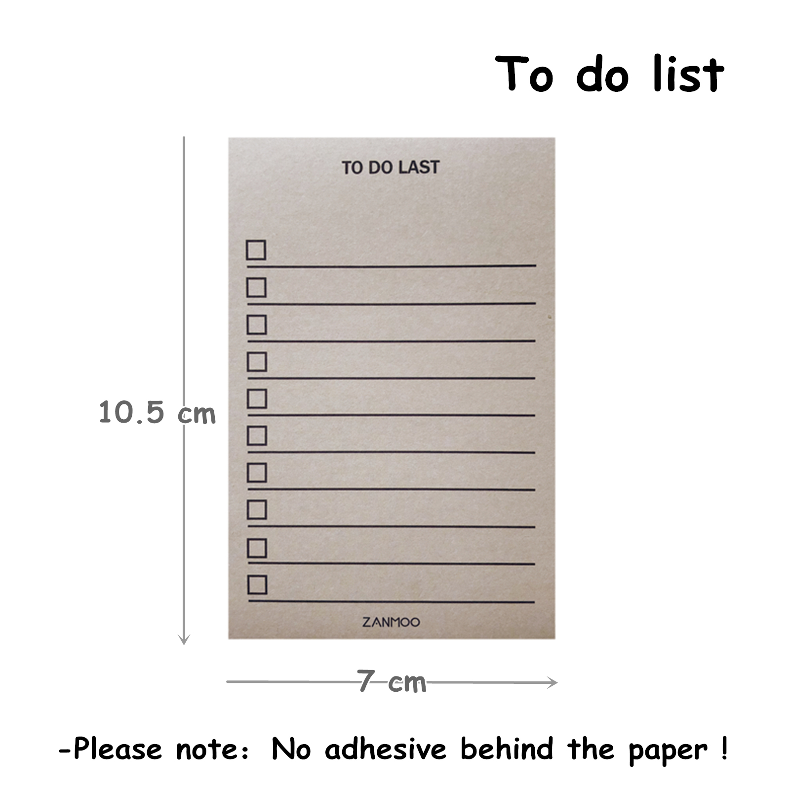 Bloc-notes avec calendrier quotidien, 50 feuilles, carnet de notes avec listes de choses à faire, notes, Plan horaire, avec retard, papeterie: To do list