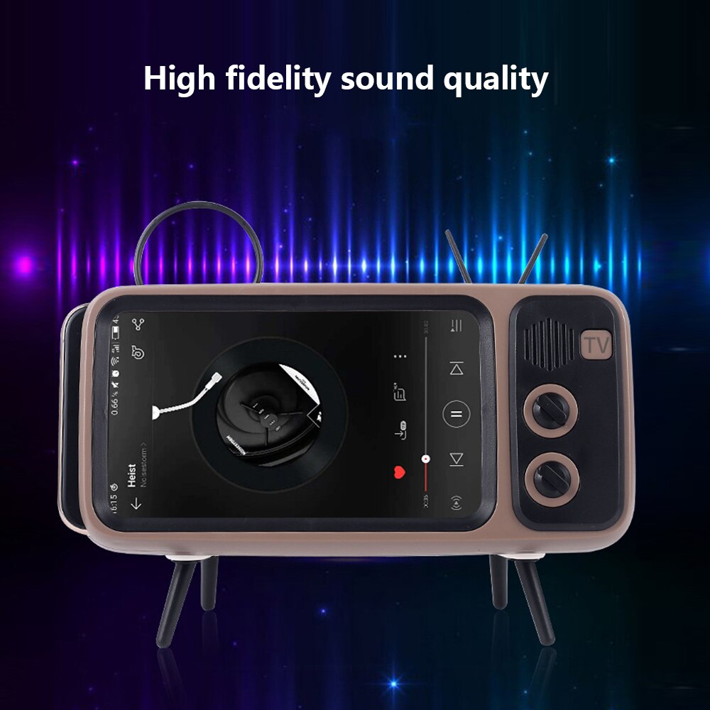 Retro Television Mobile Phone Bracket Movies Lazy Mobile Phone Holder TV Phone Support No Bluetooth Function