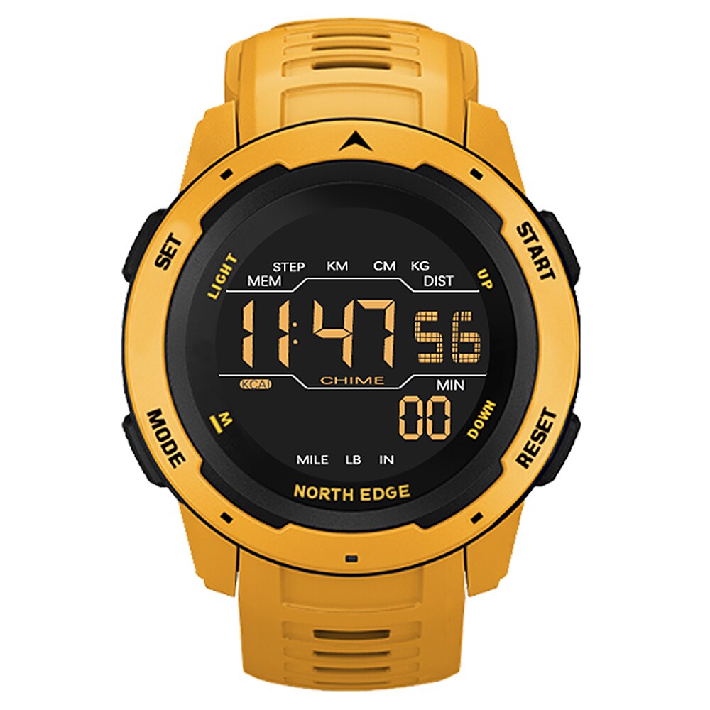 Orologio Digitale Sportivo Uomo – Multifunzione Con Cronometro E Retroilluminazione – Impermeabile 5ATM