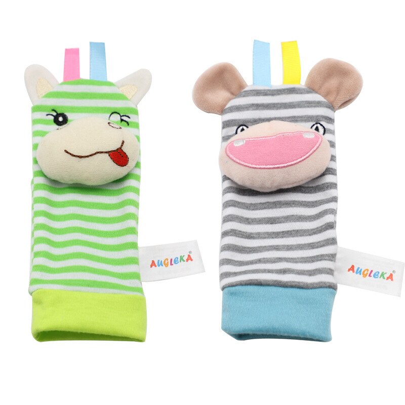 Baby Rattle Toys Garden Bug Wrist Rattle and Foot Socks Animal Cute Cartoon Baby Socks Rattle Toys: 05Socks