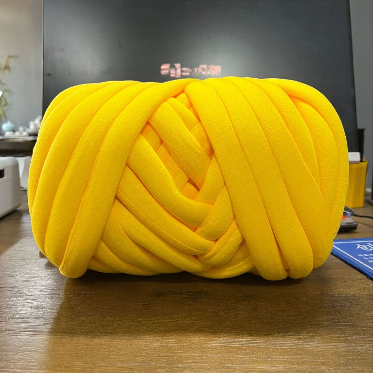 500G Thick Chunky Yarn Cored Cotton Wool Tube Yarn for DIY Blanket Hat Bulky Arm Roving Handwork Knitting Spin Yarn