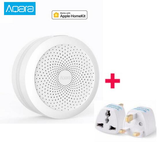 Aqara Bezprzewodowy Hub Bramy Inteligentnej - Połączenie Zigbee z Alarmem i Zdalnym Sterowaniem: Dodaj wtyczkę UK