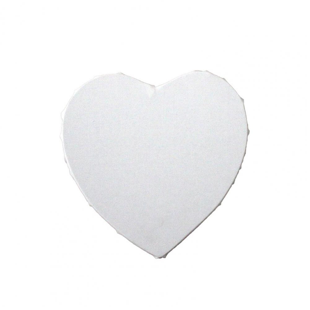 1pc blanco en blanco cuadros artísticos en forma de corazón estirada enmarcado lienzo de artista para aceite pintura acrílico pintura, acuarelas pinturas al óleo de: 20 cm
