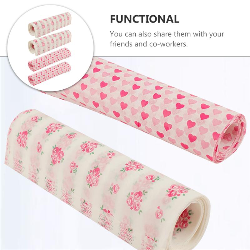200Pcs Food Wrapping Paper Safe Nice Food Packing Paper Cake Wrapper Greaseproof Packing Paper