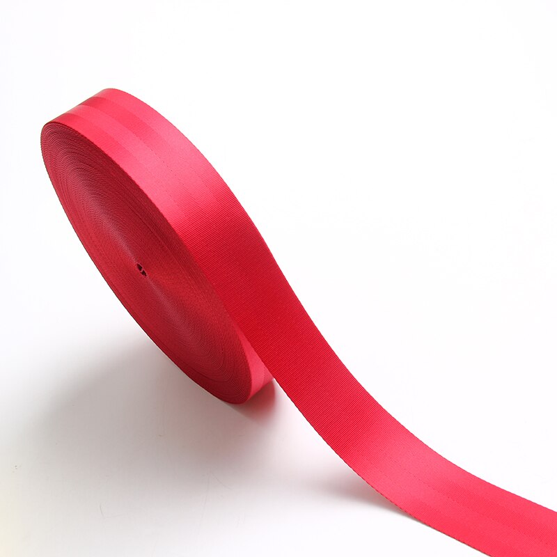 car seatbelt webbing,50mm seatbelt webbing,nylon seat belt safety belt 1.2mm thickness red color 2inch nylon web