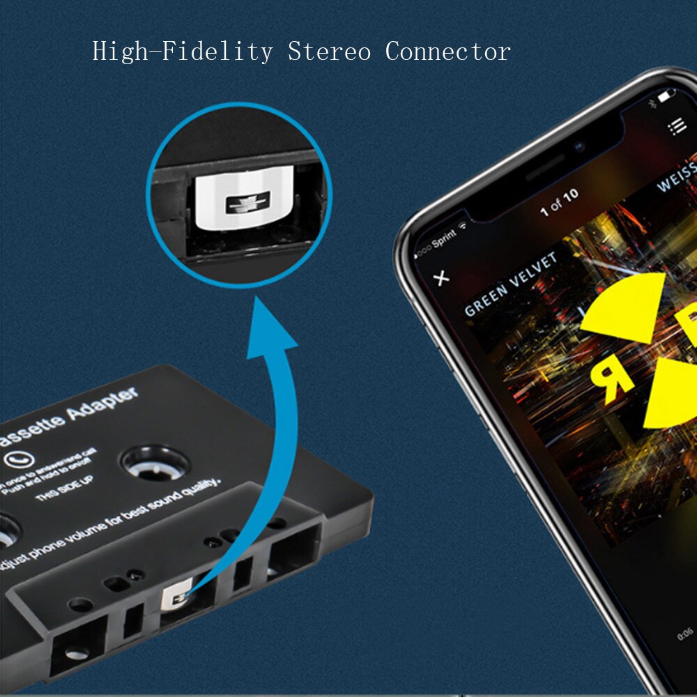 Auto Band Konverter MP3/SBC/Stereo Audio- Kassette Für Aux Adapter Smartphone Kassette Adapter