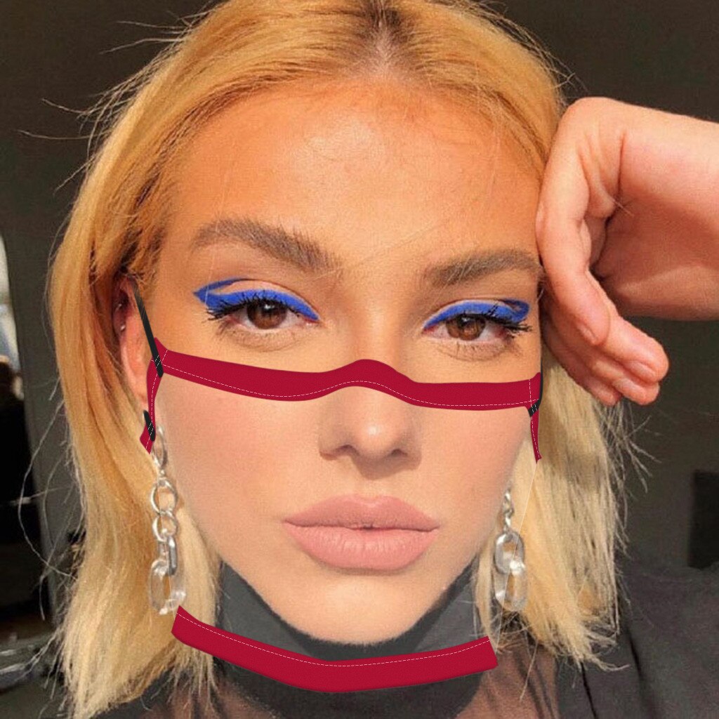 Mouth Caps Adult 5PC Mini Shield Washable Reusable Comfortable ma$k Transparent Visual ma$k Pantalla Proteccion Facial