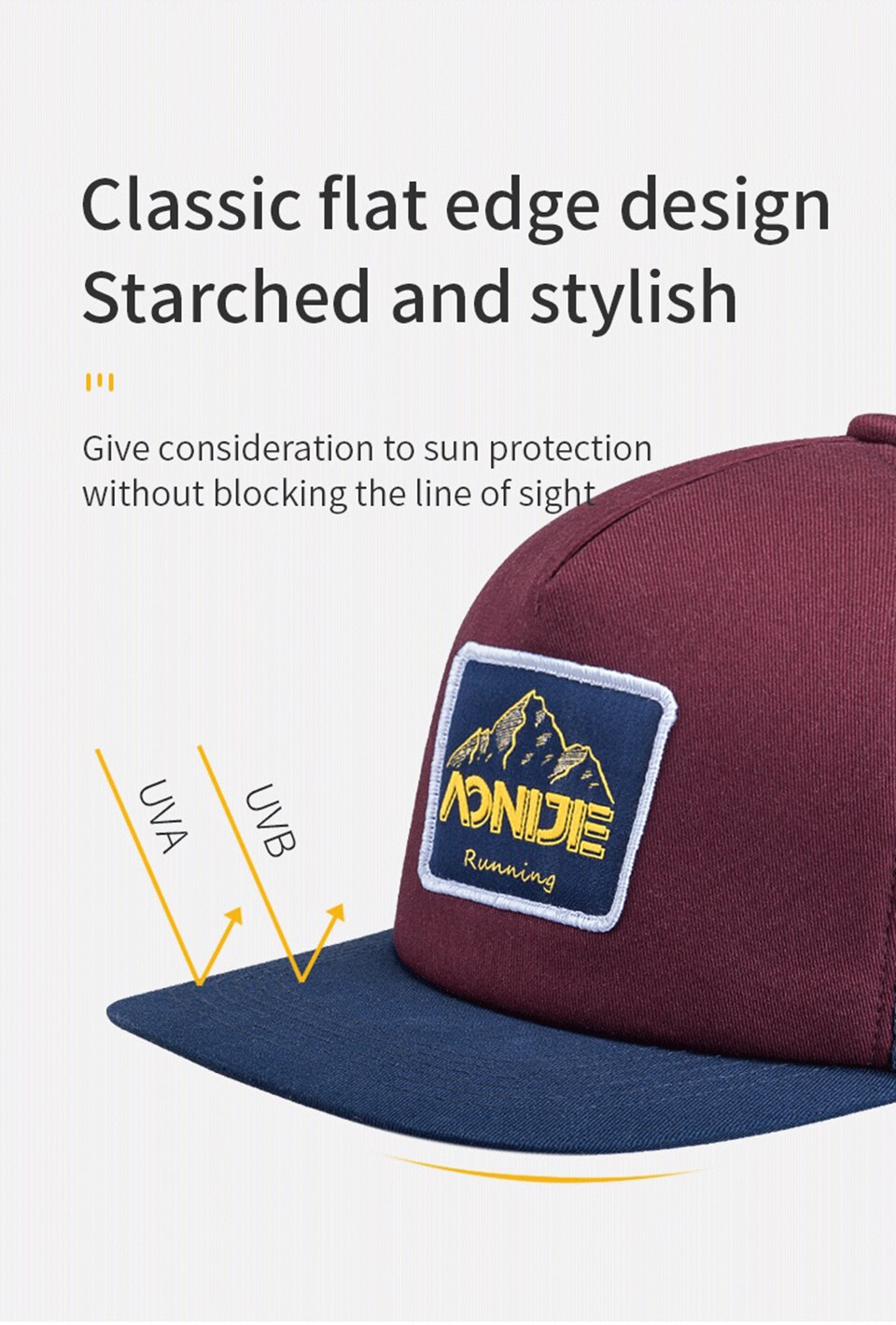AONIJIE-gorra de béisbol de protección solar para exteriores, sombrero deportivo de secado rápido, ultraligero, transpirable, de bajo perfil, para hombres y mujeres