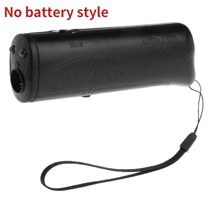 Ultrasonic Dog Trainer Device Electronic Dog Deterrent Dog Barking Control Devices Training Tool Stop Barking Sonic Dog Repeller: Single-no battery
