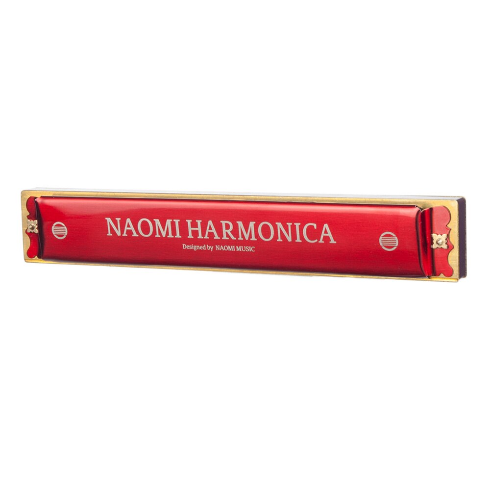 Naomi Mini 24 Holes Tremolo Harmonica Sleutel Van C Rvs Mondharmonica Mondharmonica Met Case Wind Instrument