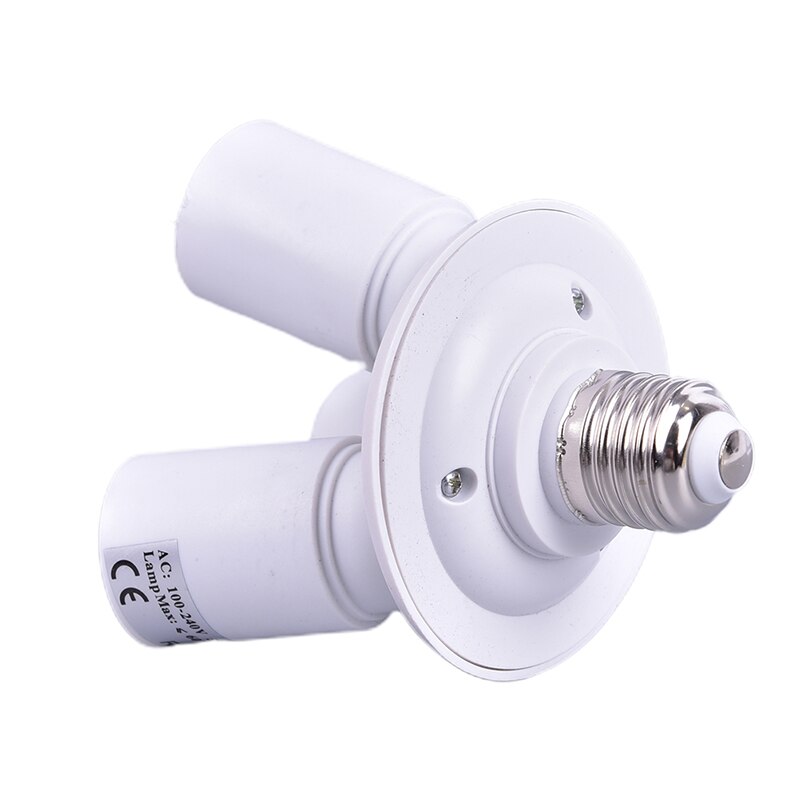 3 In 1 E27 Base Socket Splitter Light Lamp Bulb Adapter Holder Converter 110V-230V