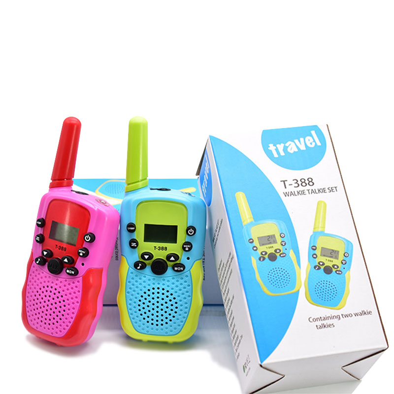 Megafono del walkie-talkie di viaggio senza fili della Radio di frequenza UHF dell&#39;affissione a cristalli liquidi portatile dei bambini 2pcs per i giocattoli del bambino