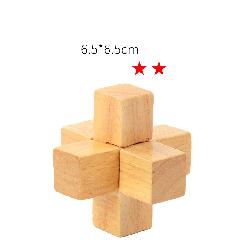 3D Houten Iq Nestelen Puzzel Burwood Puzzel Game Toy Volwassen Kinderen Intelligentie Anti-Stress: 1