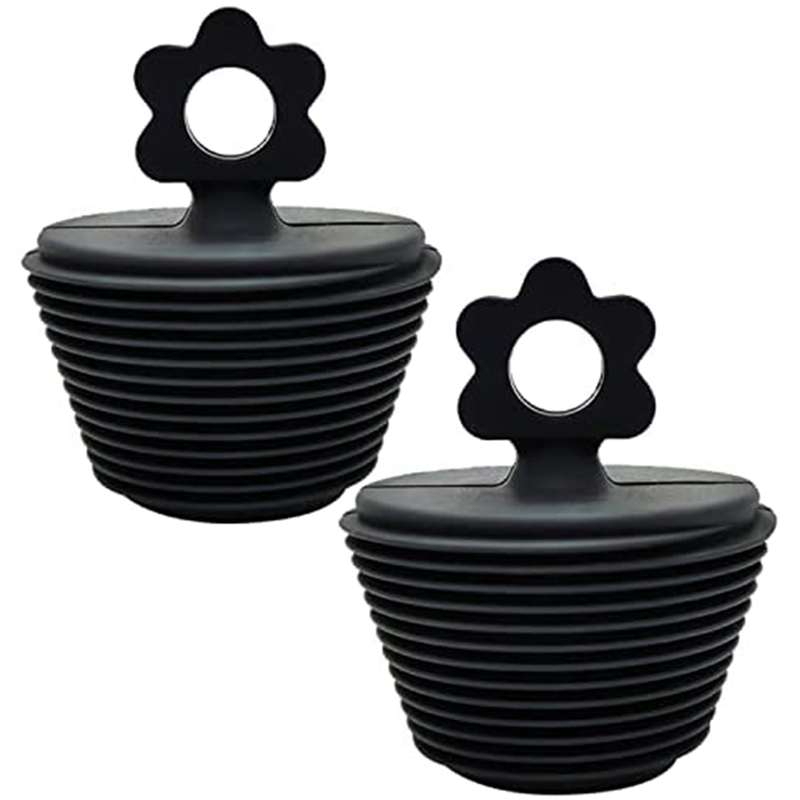 Bouchon de vidange de baignoire universel, bouchon de baignoire en Silicone, bouchon de vidange de baignoire pour la cuisine évier (Pack de 2): Default Title