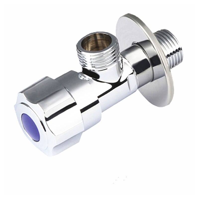 chrome Copper 1/2" toilet filling valve metal Bathroom Kitchen faucet valve cold and water letin angle valve