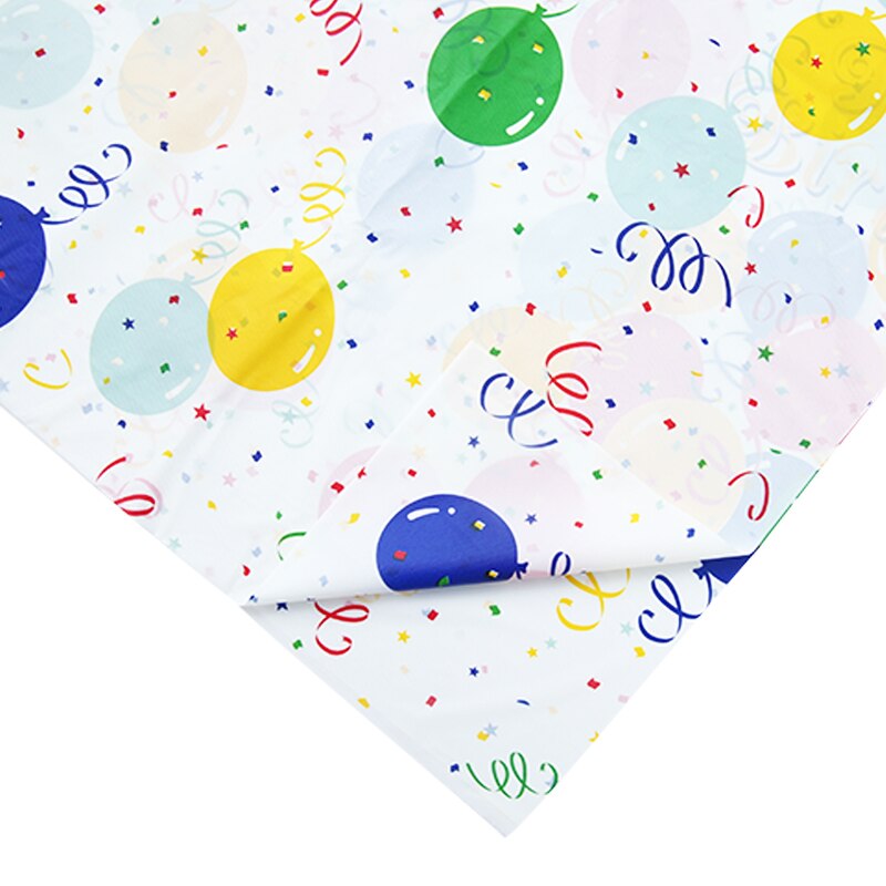 D&Z Disposable Tablecloth 10pcs Festival Balloon Party Supplies Wedding Kid Birthday Picnic Waterproof Plastic Cloth