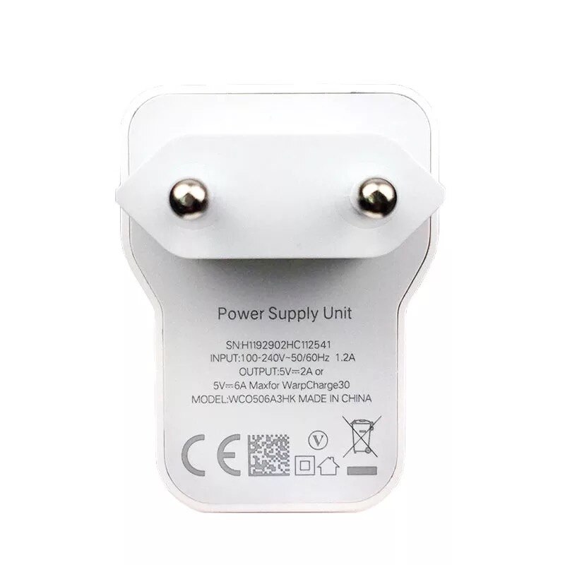 Original Oneplus 8 Pro Warp Ladegerät 30W Ladung Adapter One Plus 7 7t Pro 6 6t 5 5t 3 3t Smart Telefon 5V /6A 30 Lade USB Kabel