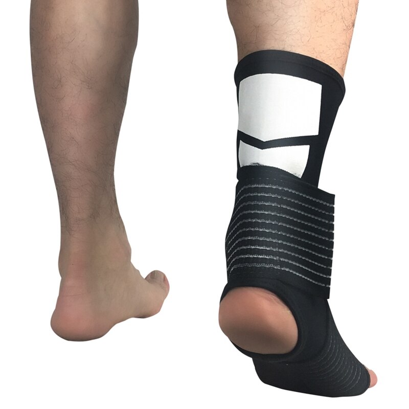 Sportsled elastisk støttebandage beskyttelsesudstyr gym fodbetræk 1 stk