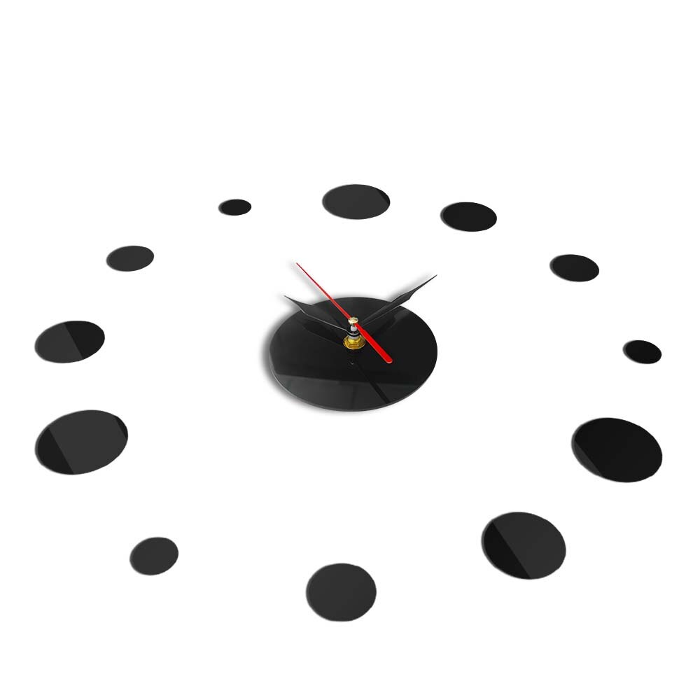 Runde Reloj De gekürzt Uhr Spiegel Acryl Wohnkultur DIY Einfache Rahmenlose Riesen Wanduhr Moderne Uhren 3d Aufkleber