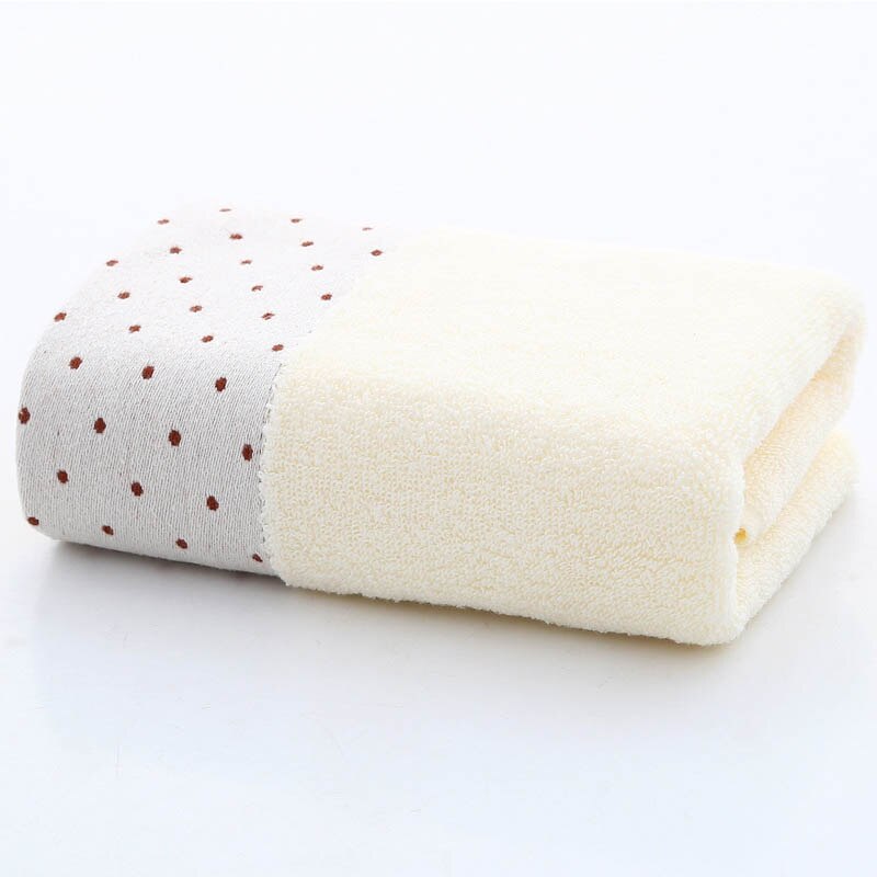 Wzór punktowy ręcznik akcesoria łazienkowe zgredek ręczniki dla dorosłych miękka bawełniana prezent ręcznik 34*74cm 1 PC domowe sprzęty czyszczące: biały