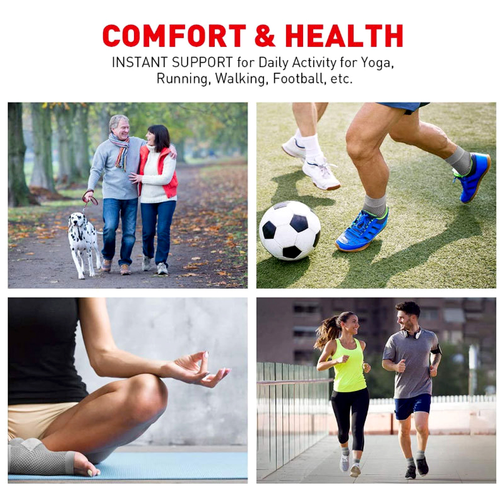 Calzini per fascite plantare (1 paio) - Sollievo per il supporto dell'arco plantare per il dolore ai piedi, l'inconforto del tallone - Uomini e donne