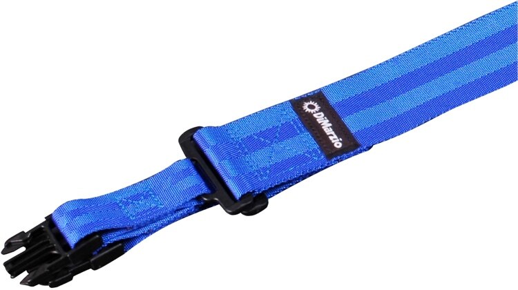 DiMarzio Nylon ClipLock Gitaarband 2-Inch Nylon Quick Release Strap: Blauw