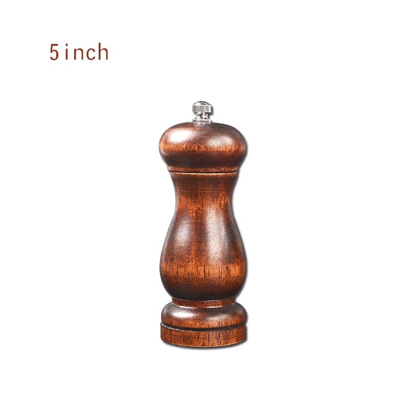 5/8 inch wood manual pepper grinder black pepper spice grinder Pepper grinder solid: 5inch