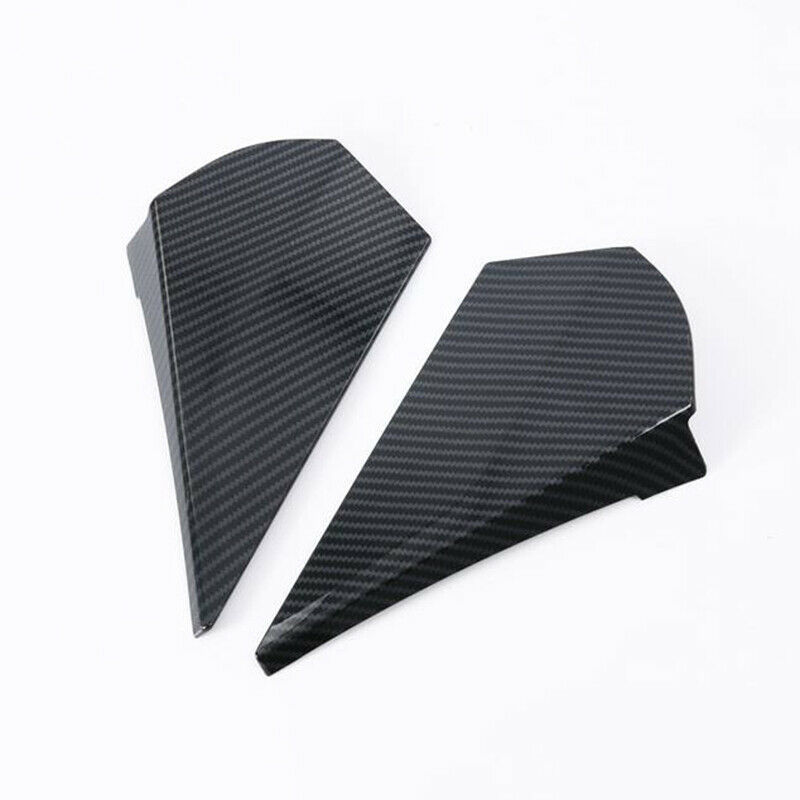 Carbon Fiber Rear Window Spoiler Wing Cover Trim Achterruitwisser Wing Cover Trim