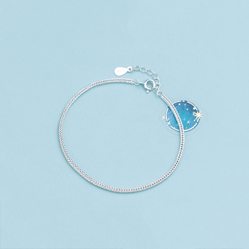 INZATT Real 925 Sterling Silver Minimalist Bracelet For Women Party Fine Jewelry Bohemian Accessories