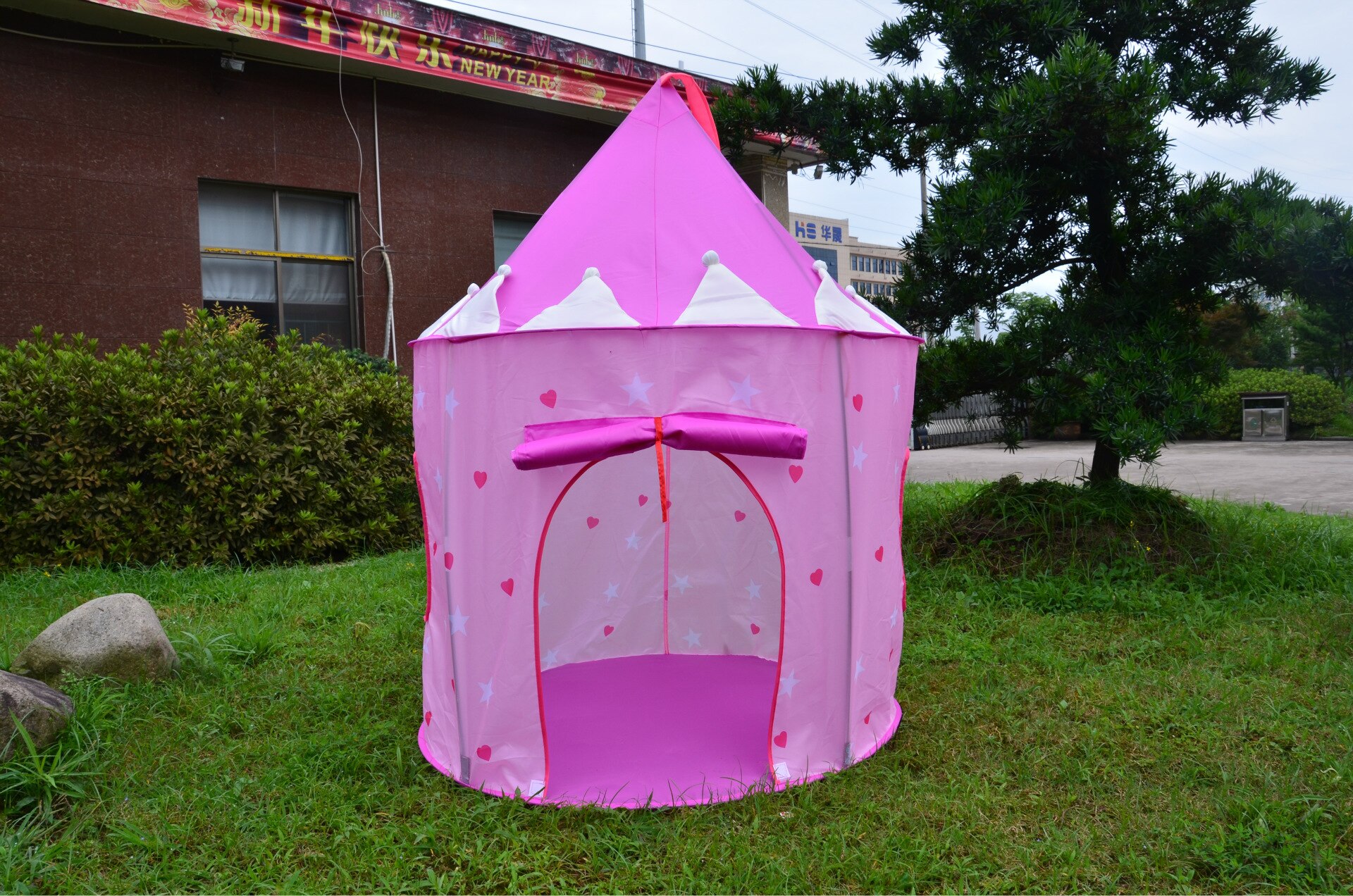 BAAOBAAB ZP03 Spelen Tent Draagbare Opvouwbare Tipi Opvouwbare Tent Kinderen Jongen Castle Cubby Play House Kids Outdoor Speelgoed Tenten: Pink star