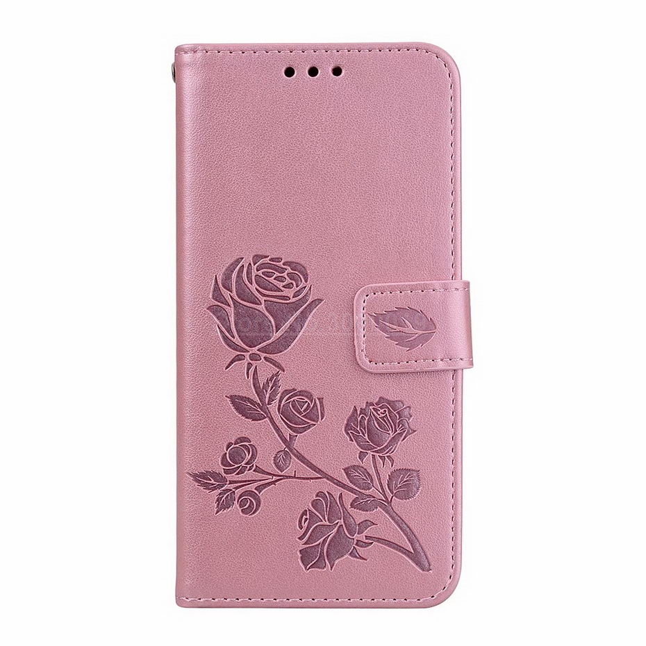 For Samsung A10 Case on Samsung A10 SM-A105FD Case Flip 6.2 Leather Wallet Book Flip Case for Samsung Galaxy A10 A 10 A105 Cover: MGH Pink