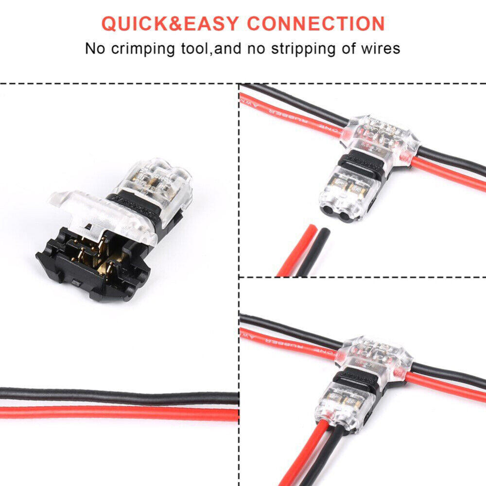 Cable de 12V conector a presión conexiones terminales carpinteros enchufe automático 1/5/10/20 unids/set