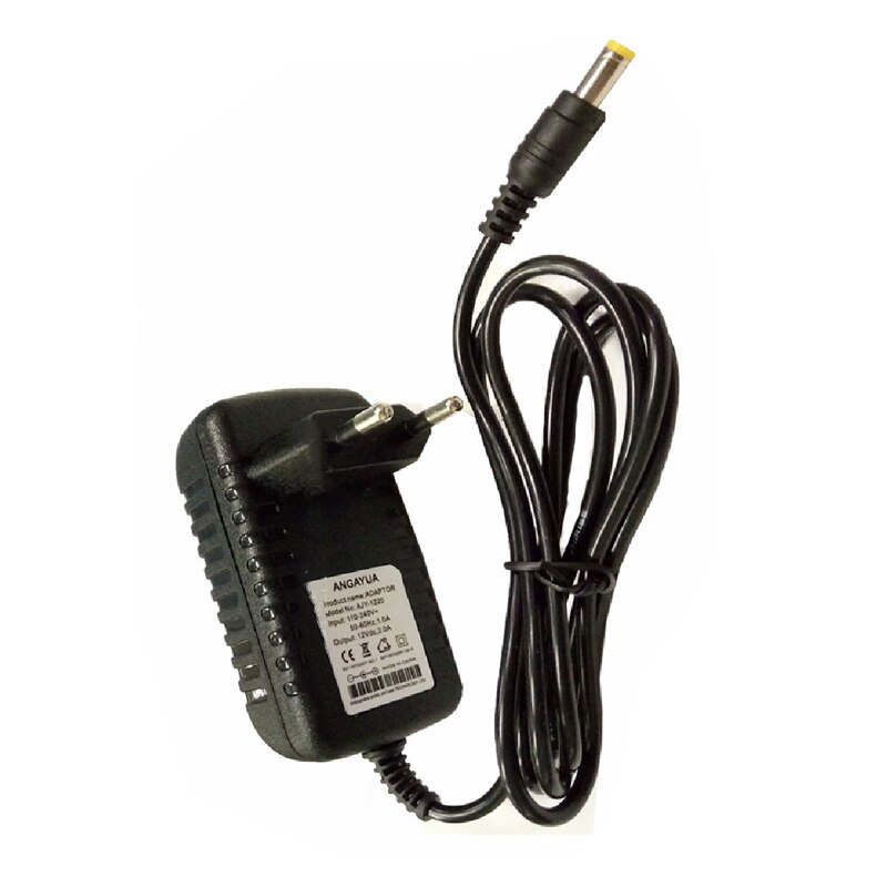 EU US Plug Transformator Driver AC100-240V Naar DC 12 V 2A LED Voeding + 1 pcs Vrouwelijke Connector Voor LED Strip: EU plug