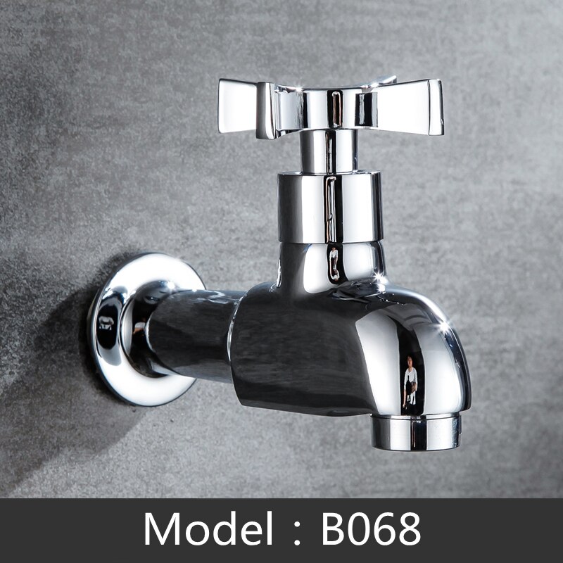 Home Brass Wall Mount Decorative Outdoor Garden Faucet Wash Basin Mop Washing Bibcock Machine WC Taps Torneira parede: B068