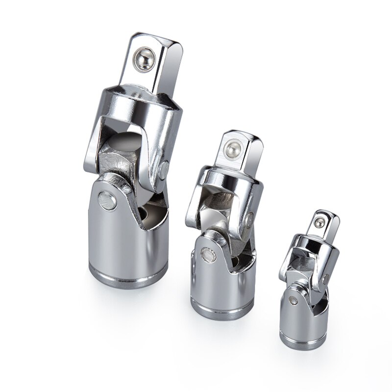 1/4 "3/8" 1/2 "Kruiskoppeling Ratchet Hoek Wrench Extension Bar Socket Adapter Cr-V Pneumatische Buigbare adapter Socket Gereedschap