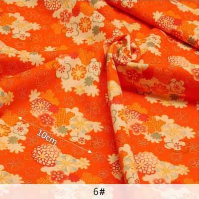 Stil japansk bomuld blomstret stof symateriale til gør-det-selv kvindekjoler og tøj  ja140: 9 / 45 x 140cm(0.5 yards)