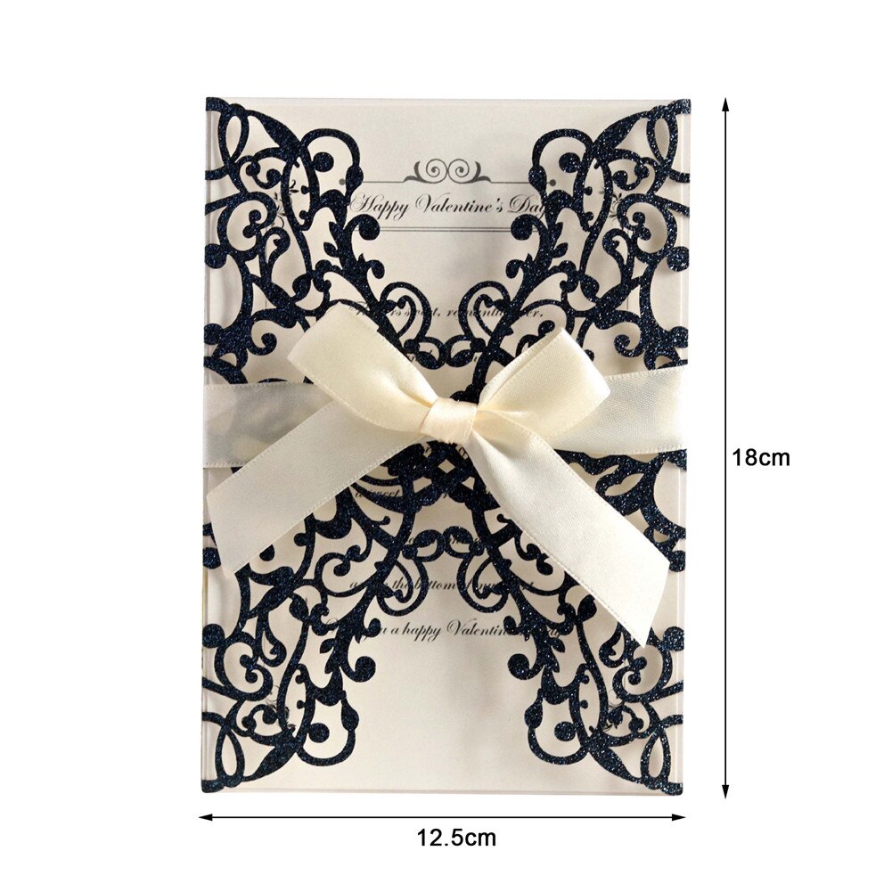 10Pcs Vlinder Uitnodigingen Mariage Wedding Uitnodiging Wenskaart Cover + Vlinder (Zonder Innerlijke Papier)