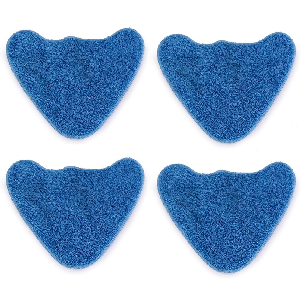 4 pièces tampons en microfibre réutilisables tampon en tissu lavable pour VAX S85-CM vadrouille à vapeur bleu