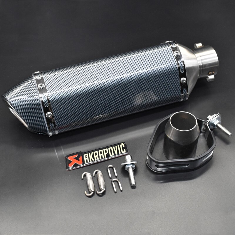 Universele voor akrapovic moto rcycle uitlaat escape moto met db killer Uitlaat Systemen voor honda benelli msx125 nmax EP01: stickers A