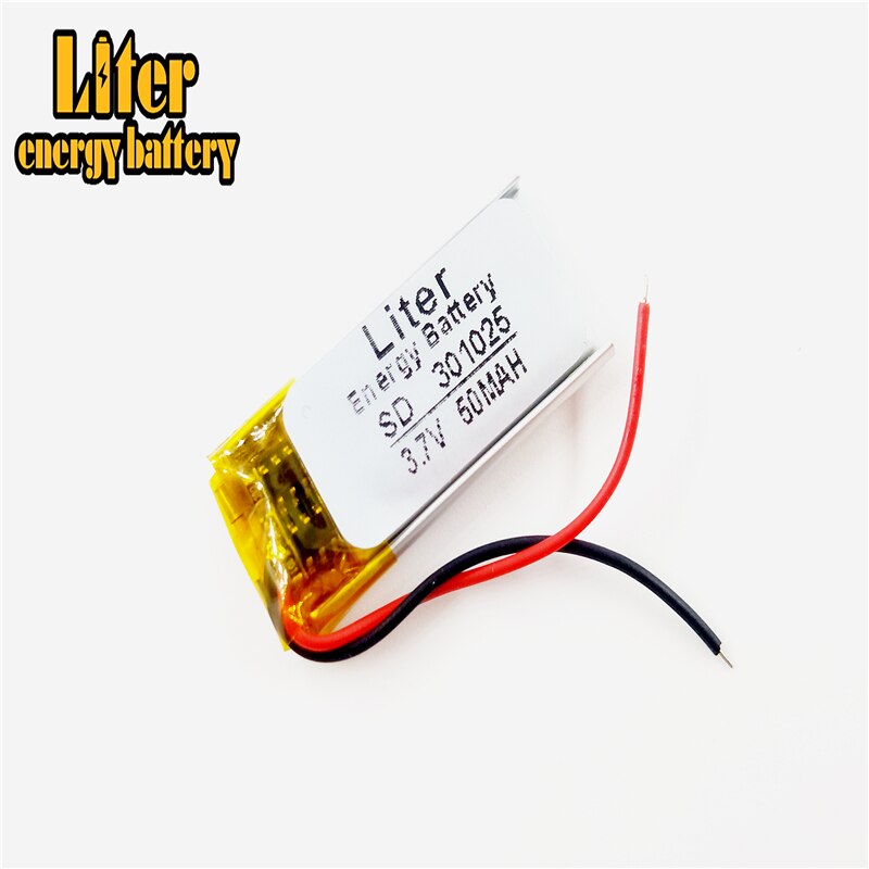 301025 3.7v 50 mah 301225 litiumpolymer li-po li ion laddningsbara battericeller för  mp3 mp4