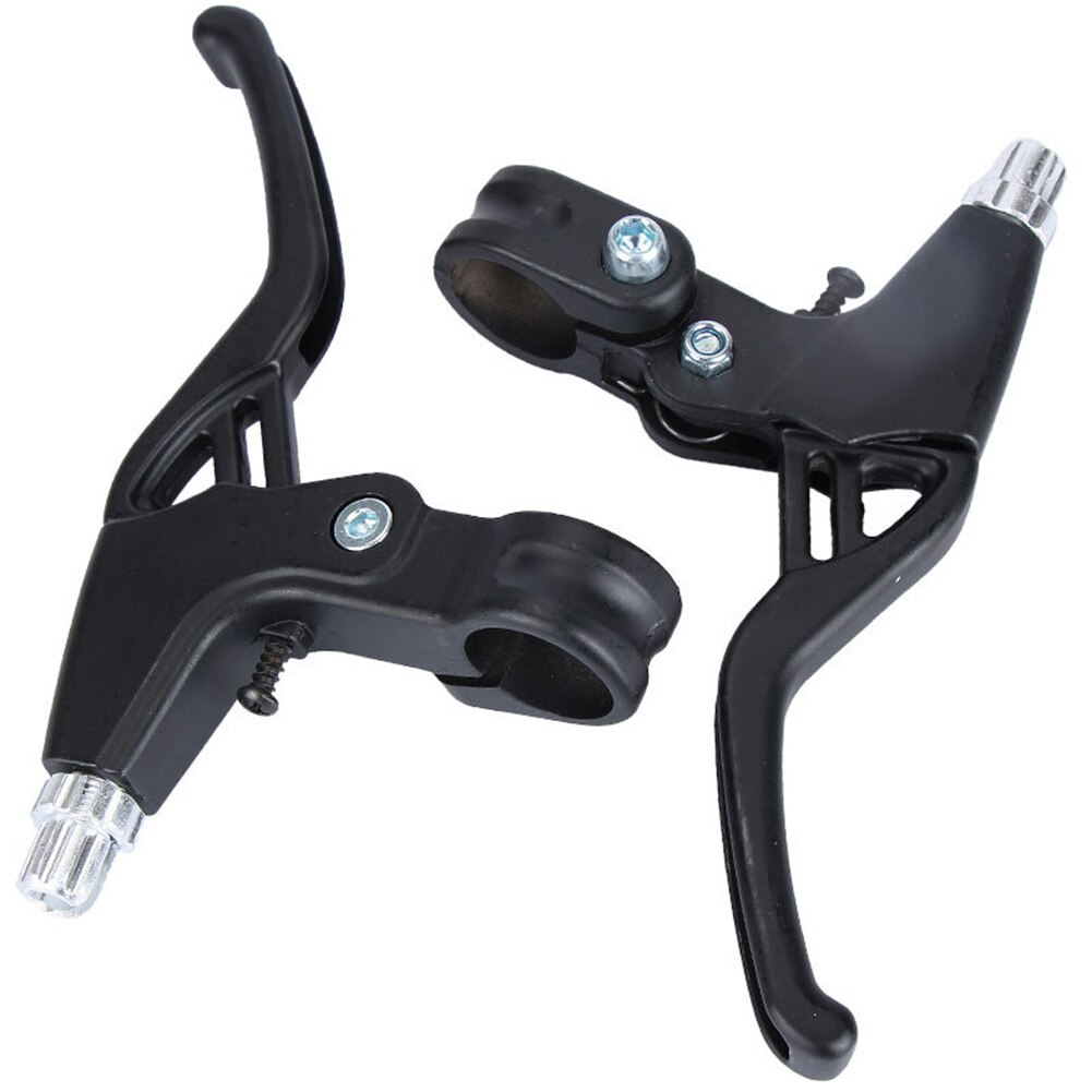 2Pcs Fiets Remhendel Aluminium V-Brake Schijfremmen Hendel Mountainbike Fiets Rem Handvat Crank Zwart: Black