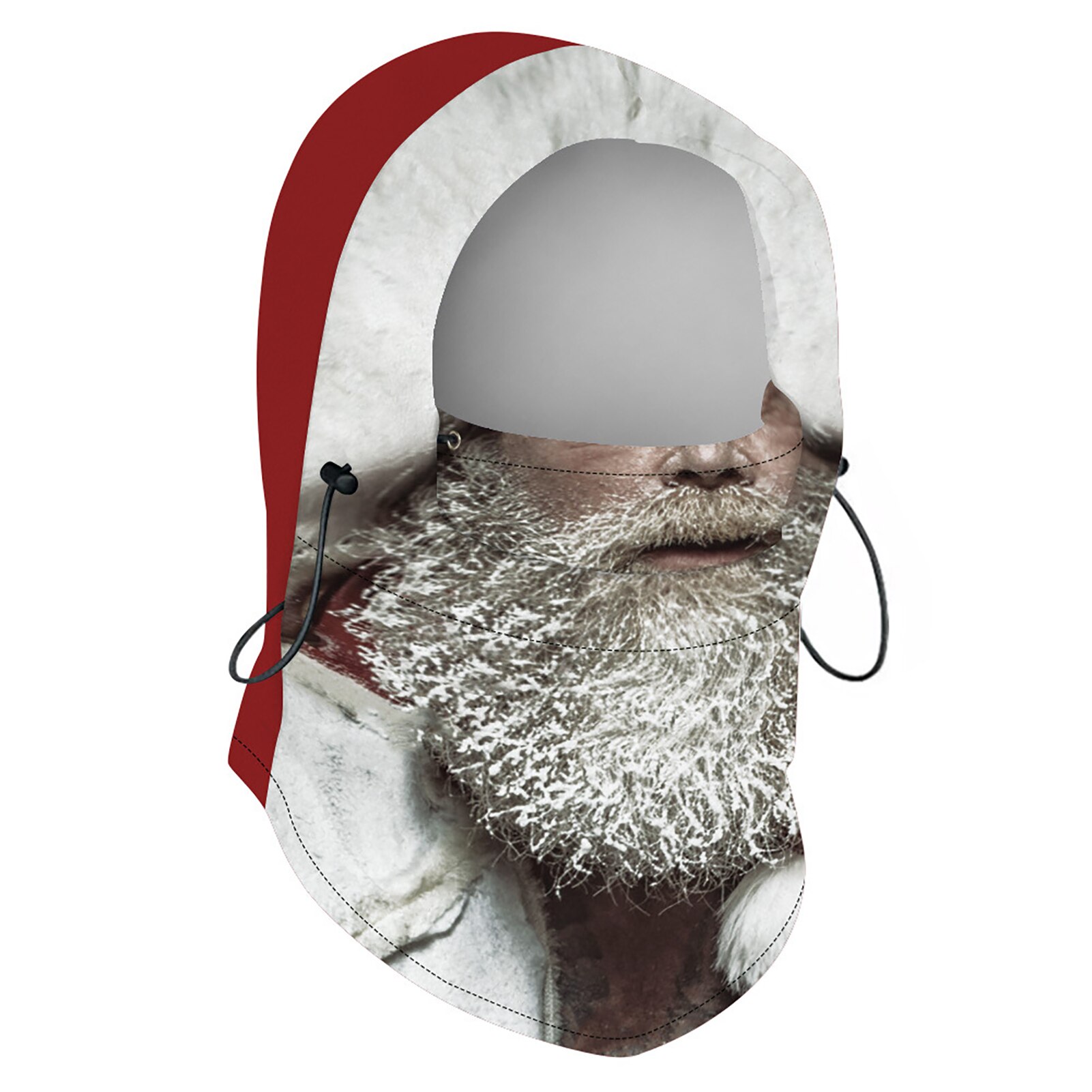 Kerst Digitale Afdrukken Volwassen Unisex Kerst Digitale Afdrukken Winter Winddicht Skiën Warm Hooded Gezicht Cover
